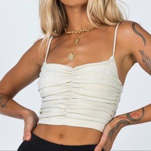 COPY - Gigi Glitter Top Champagne *Still for Sale*